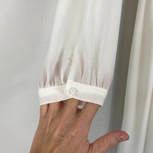 Lulu's Wondrous Water Lilies White Maxi Dress Size Large - Picture 7 of 14